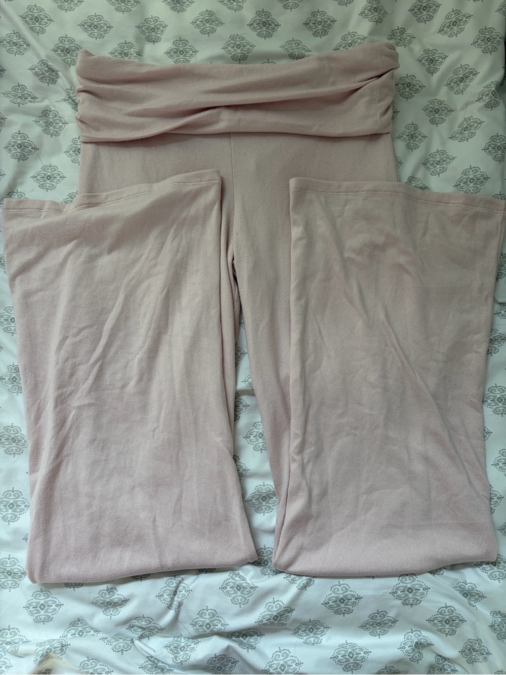 Soft Blush Flare Lounge Pants